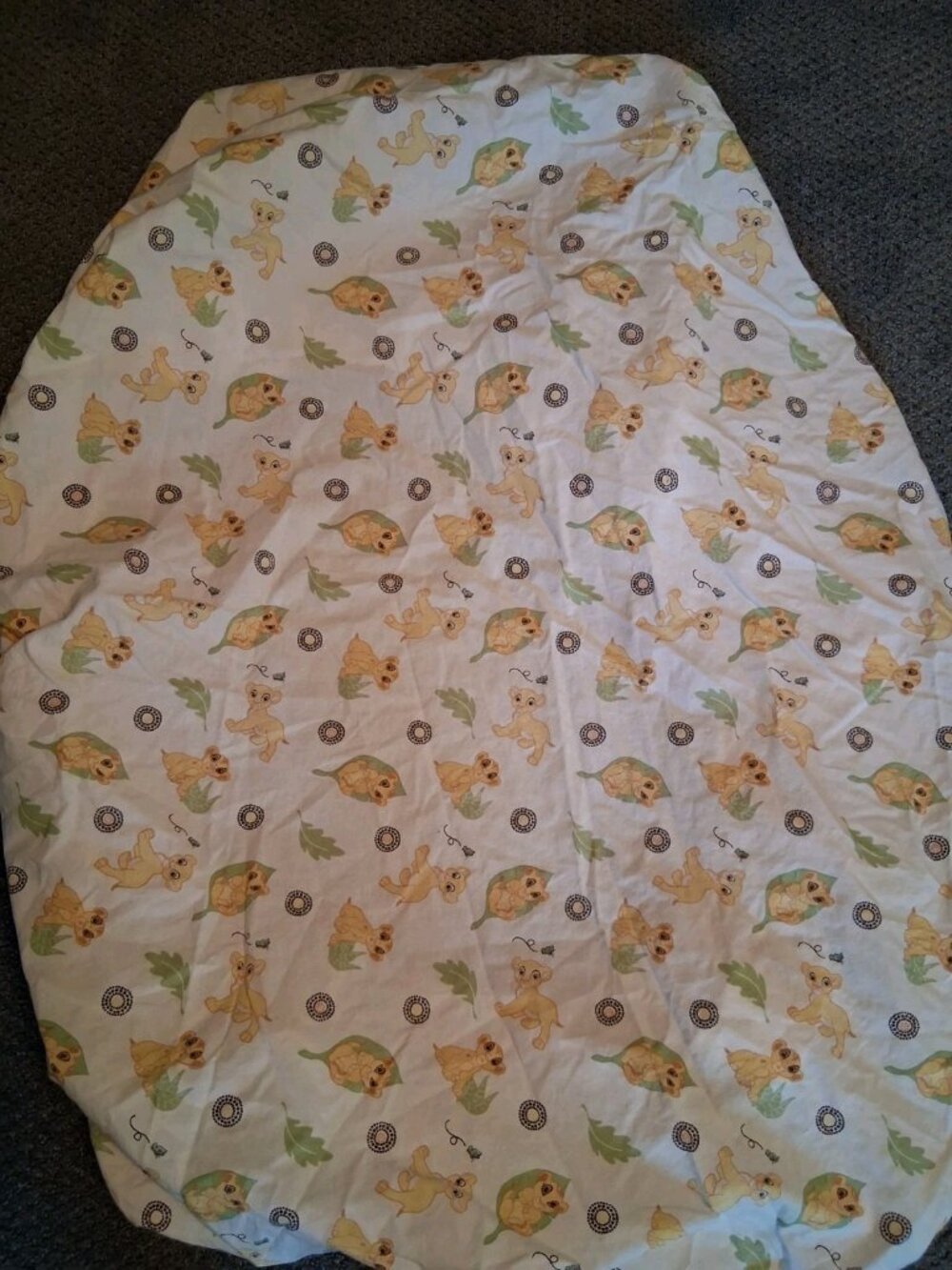 Disney Lion King Fitted Crib Sheet Toddler Bed Simba Nala